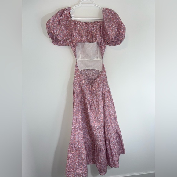 LAIT COLLECTION STACEY PUFF SLEEVE CUTOUT DRESS xs - Picture 8 of 12